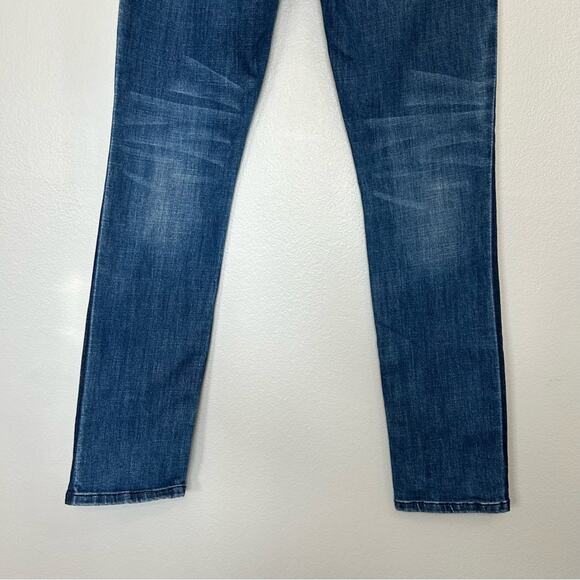 Cabi Tuxedo Distressed High Rise Straight Leg Jeans #3750 Size 4 - Picture 9 of 11